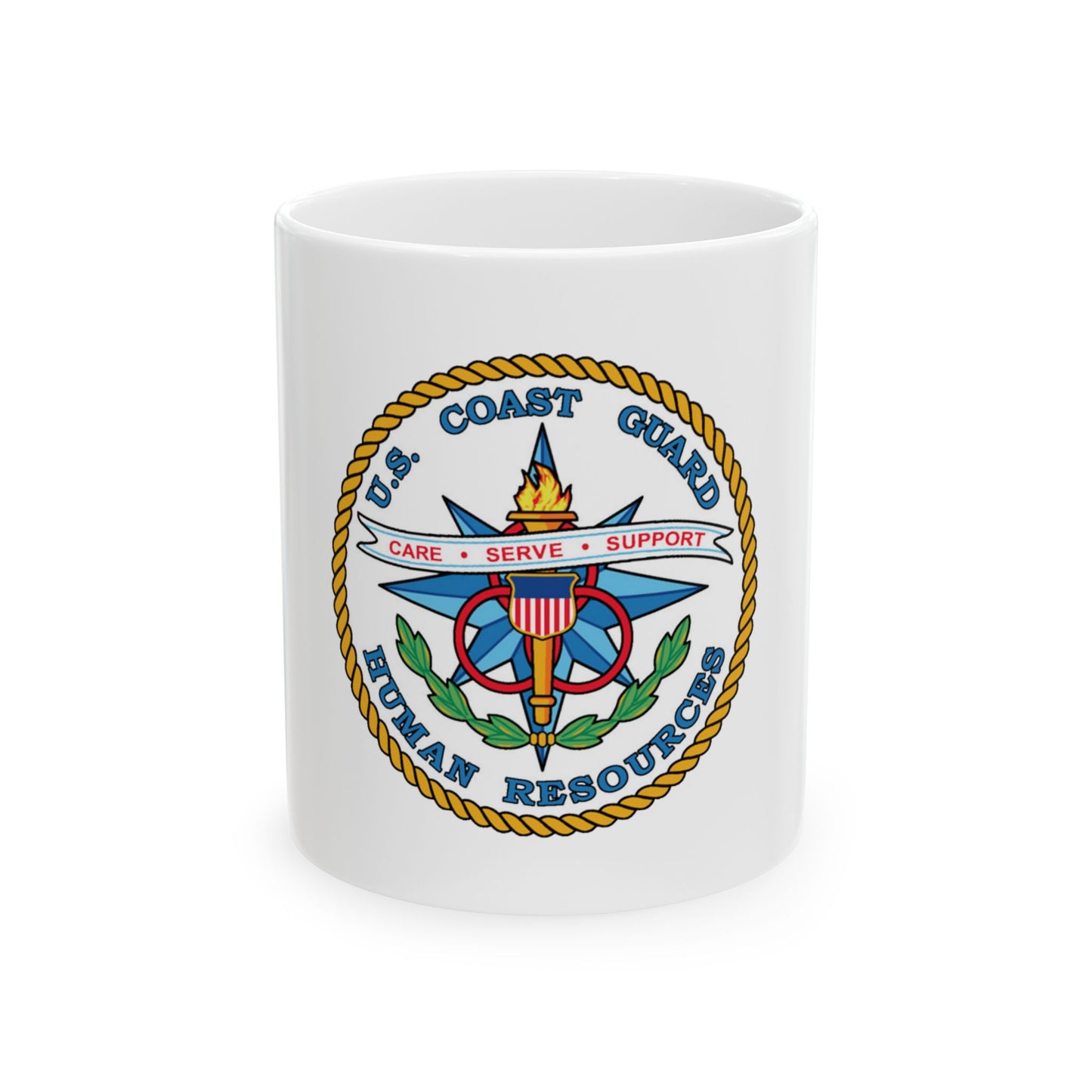 USCG Human Resources (U.S. Coast Guard) White Coffee Mug