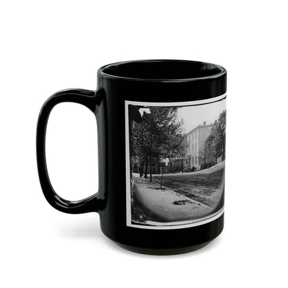 Richmond, Va. Residence Of Jefferson Davis (1201 East Clay Street) (U.S. Civil War) Black Coffee Mug