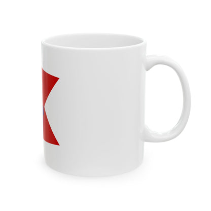 Burgee of Indianapolis Sailing Club (India) White Coffee Mug