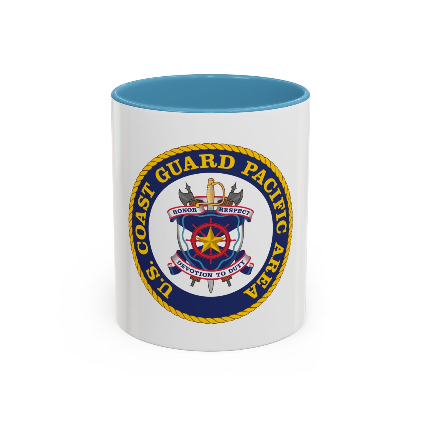 USCG Pacific Area (U.S. Coast Guard) Accent Coffee Mug