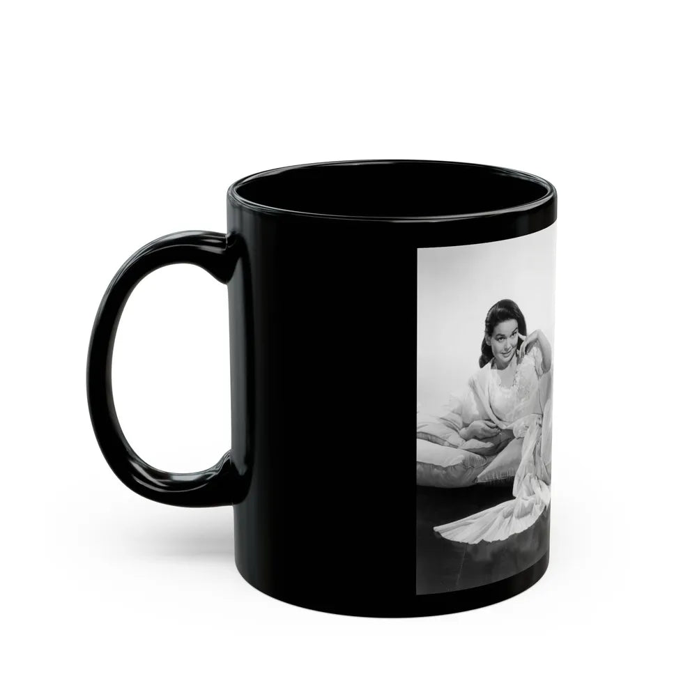 Kathryn Grant #139 (Vintage Female Icon) Black Coffee Mug-Go Mug Yourself