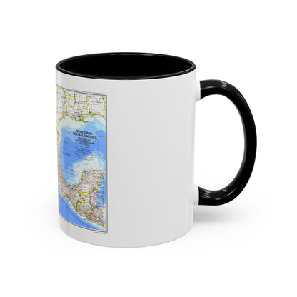 Central America & Mexico (1980) (Map) Accent Coffee Mug