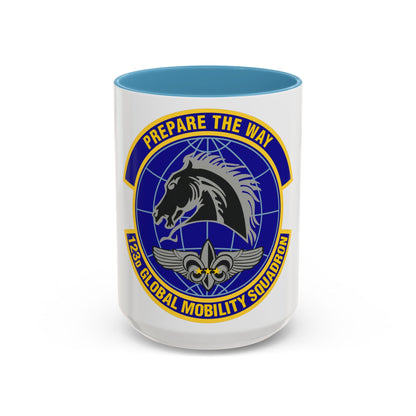 123d Global Mobility Squadron (U.S. Air Force) Accent Coffee Mug