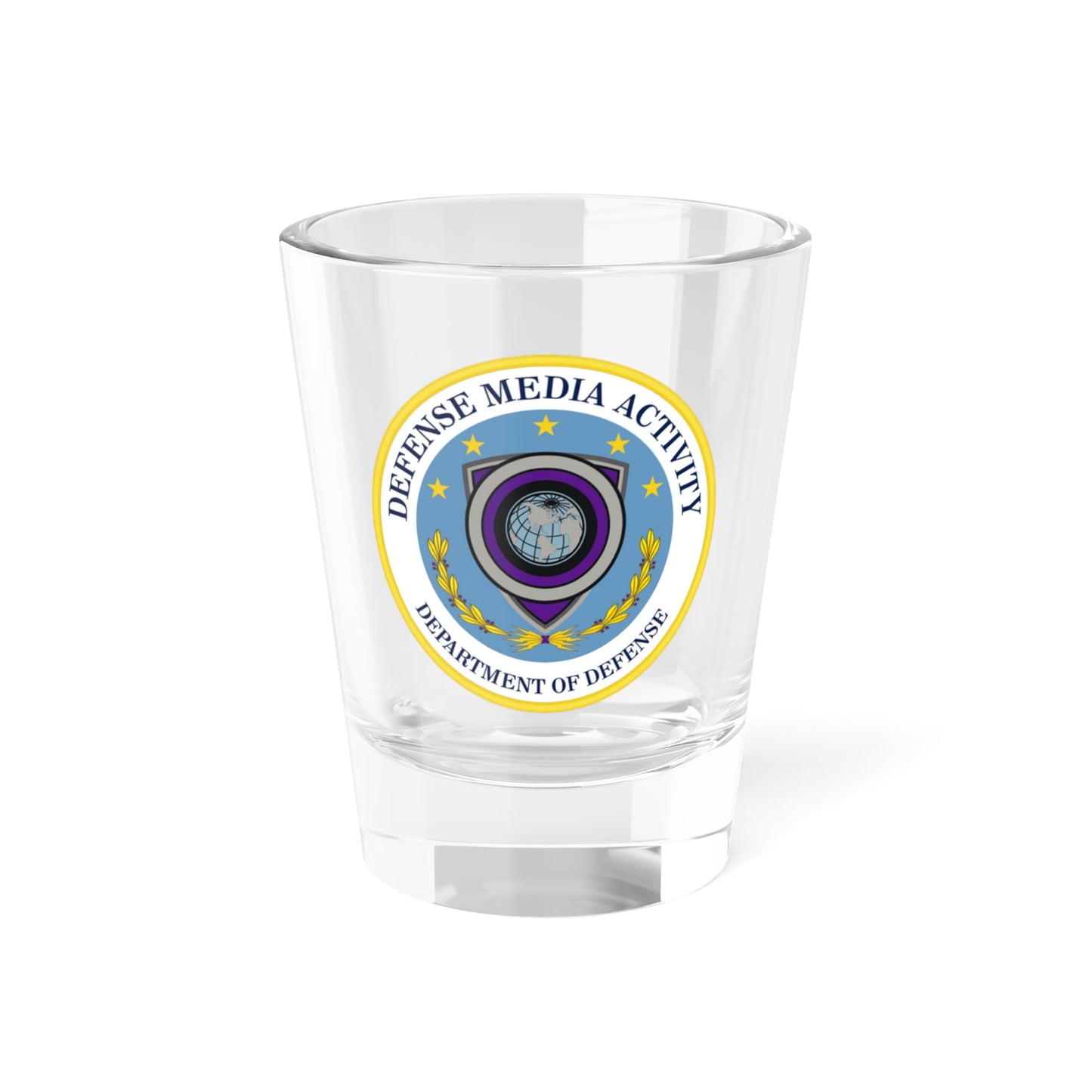 Verre à liqueur de 1,5 oz pour activités médiatiques de défense (armée américaine)