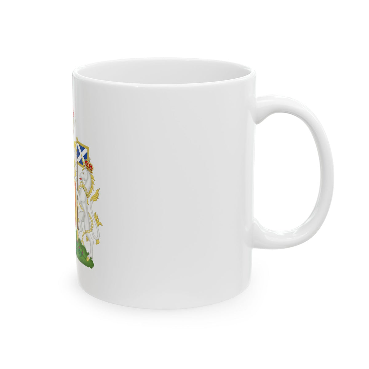 Royal Coat of Arms of the Kingdom of Scotland - White Coffee Mug