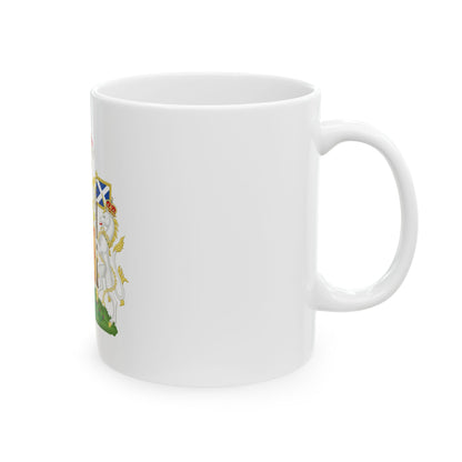 Royal Coat of Arms of the Kingdom of Scotland - White Coffee Mug