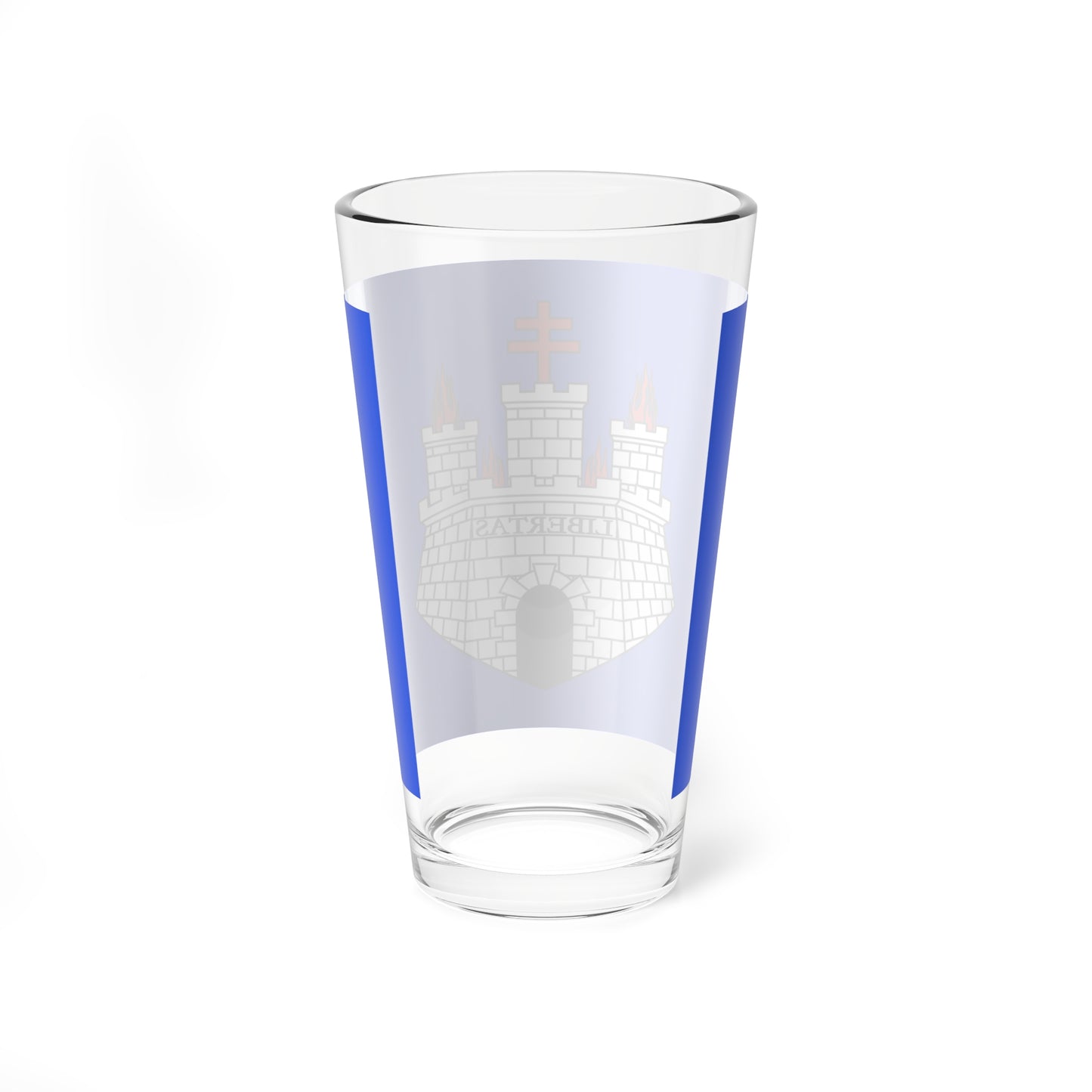 Flag of Bonifacio Bunifaziu (France) Pint Glass 16oz