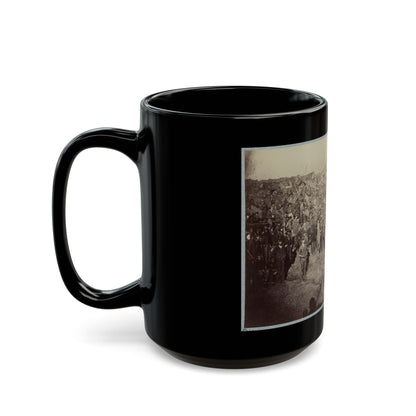 Andersonville Prison, Ga., August 17, 1864. Issuing Rations, View From Main Gate (U.S. Civil War) Black Coffee Mug