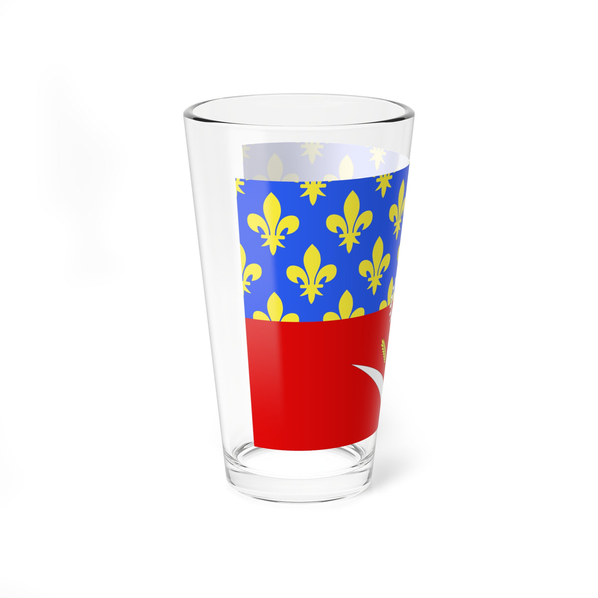 Proposition de drapeau fr departement Seine-Saint-Denis (France) Pint Glass 16oz