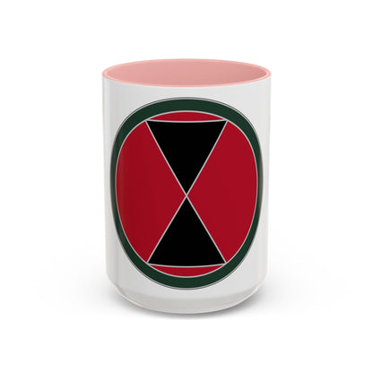 7 Infantry Division (U.S. Army) Accent Coffee Mug