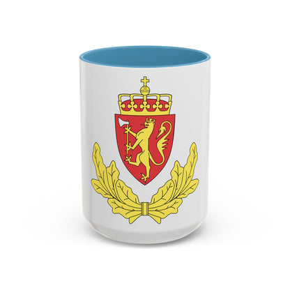 Coat of arms of the Norwegian Border Police - Accent Coffee Mug