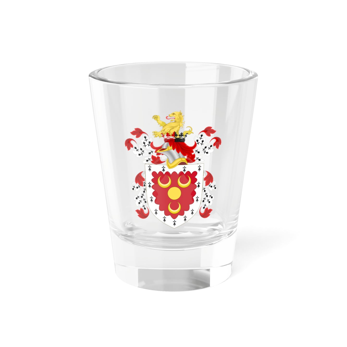 Coat of Arms of John Alden (United States) (Coat of Arms) Shot Glass 1.5oz