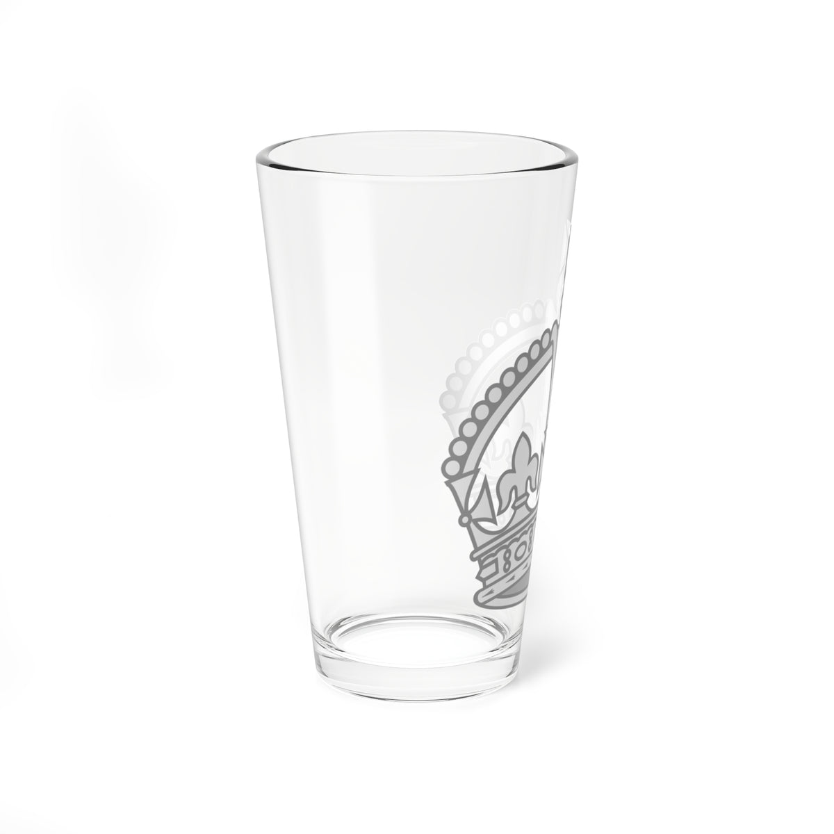 1901 pattern Tudor Crown silver hollow (United Kingdom) (Military Rank) Pint Glass 16oz