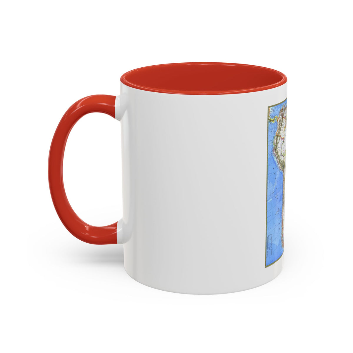 South America (1972) (Map) Accent Coffee Mug