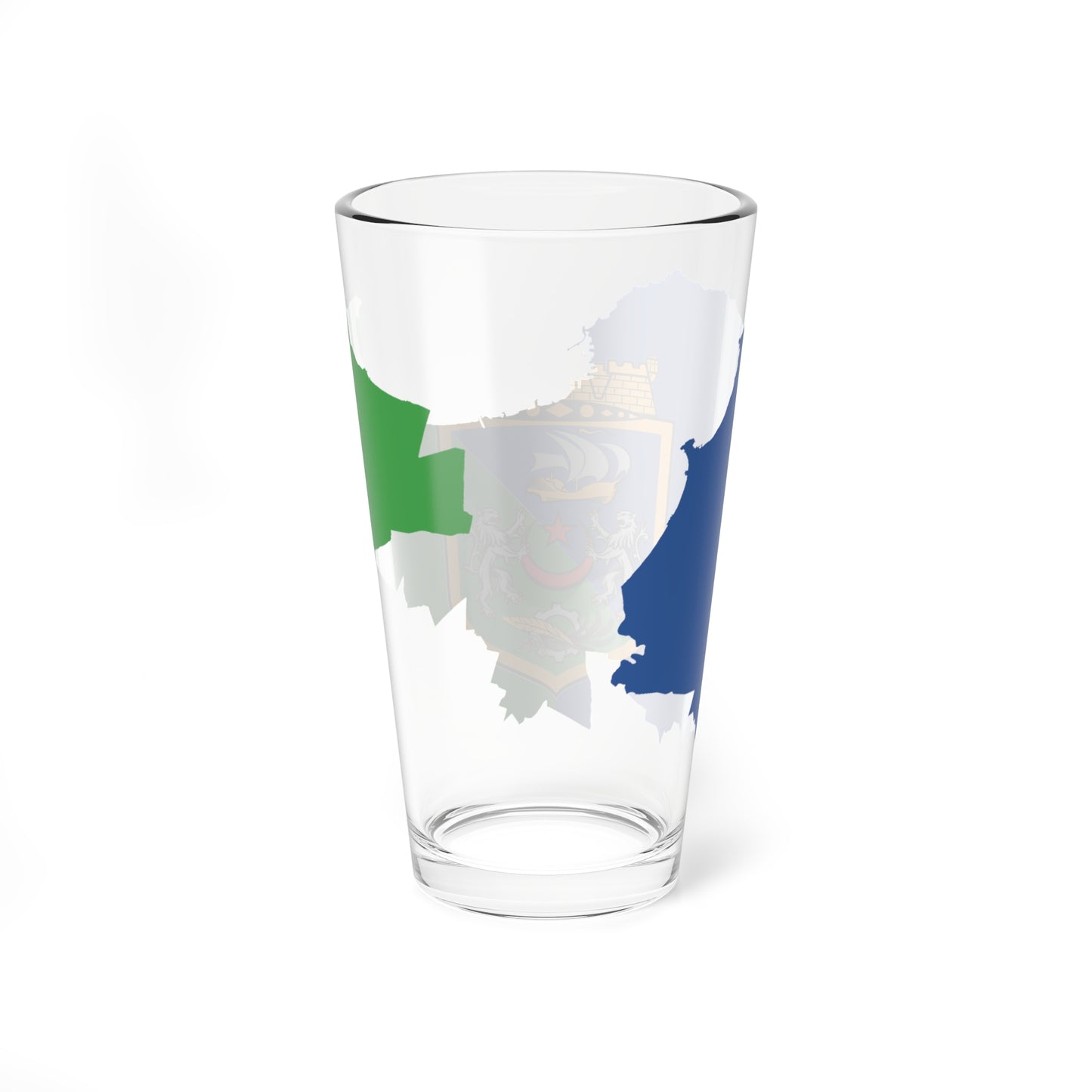 Flag map of Algiers (Algeria) Pint Glass 16oz