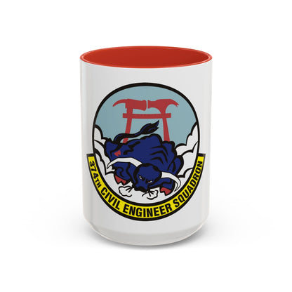 374 Civil Engineer Squadron PACAF (U.S. Air Force) Accent Coffee Mug