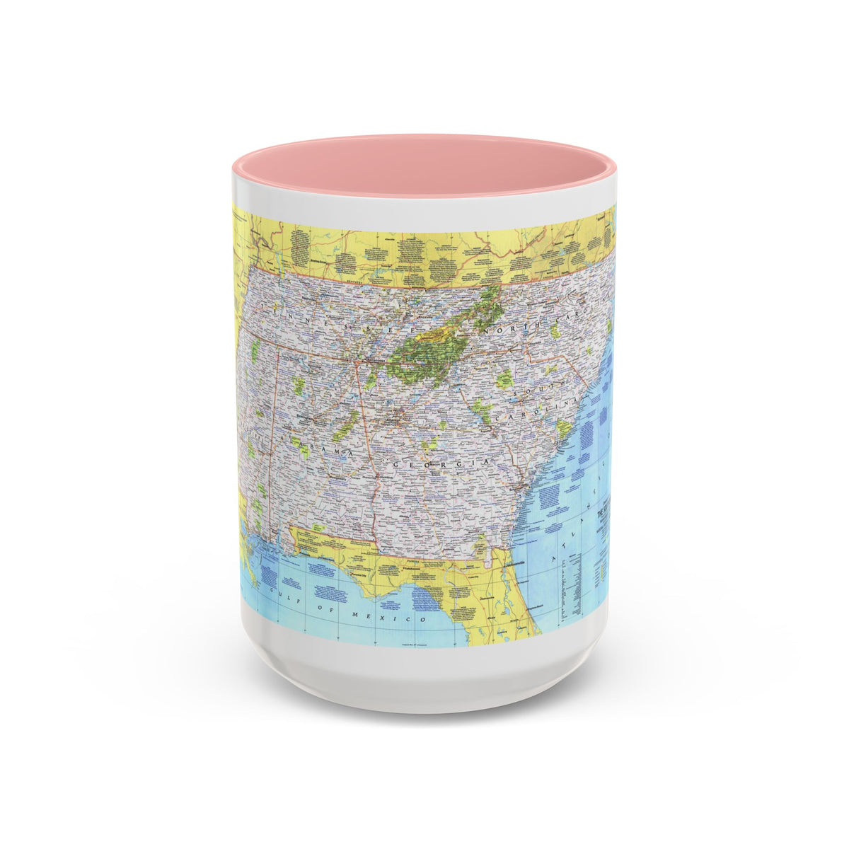 USA - Southeast 1 (1975) (Map) Accent Coffee Mug