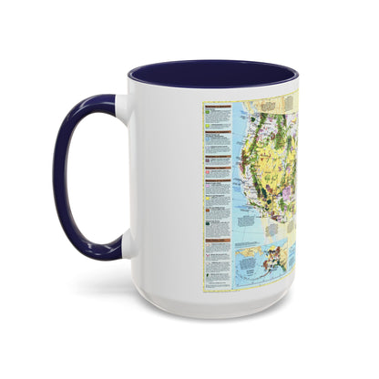 USA - Terres fédérales dans les cinquante États (1996) (Carte) Tasse à café décorative