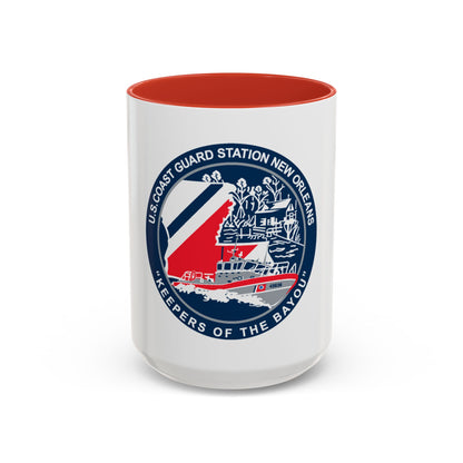 USCG Station New Orleans (U.S. Coast Guard) Accent Coffee Mug