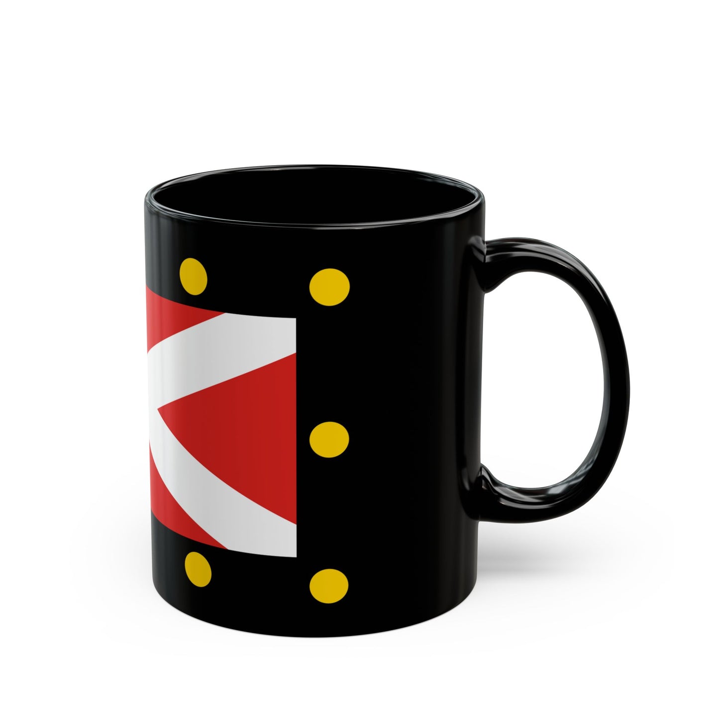 Flag of Hampton Poyle UK - Black Coffee Mug-Go Mug Yourself