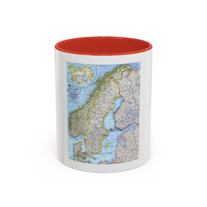 Scandinavia (1963) (Map) Accent Coffee Mug