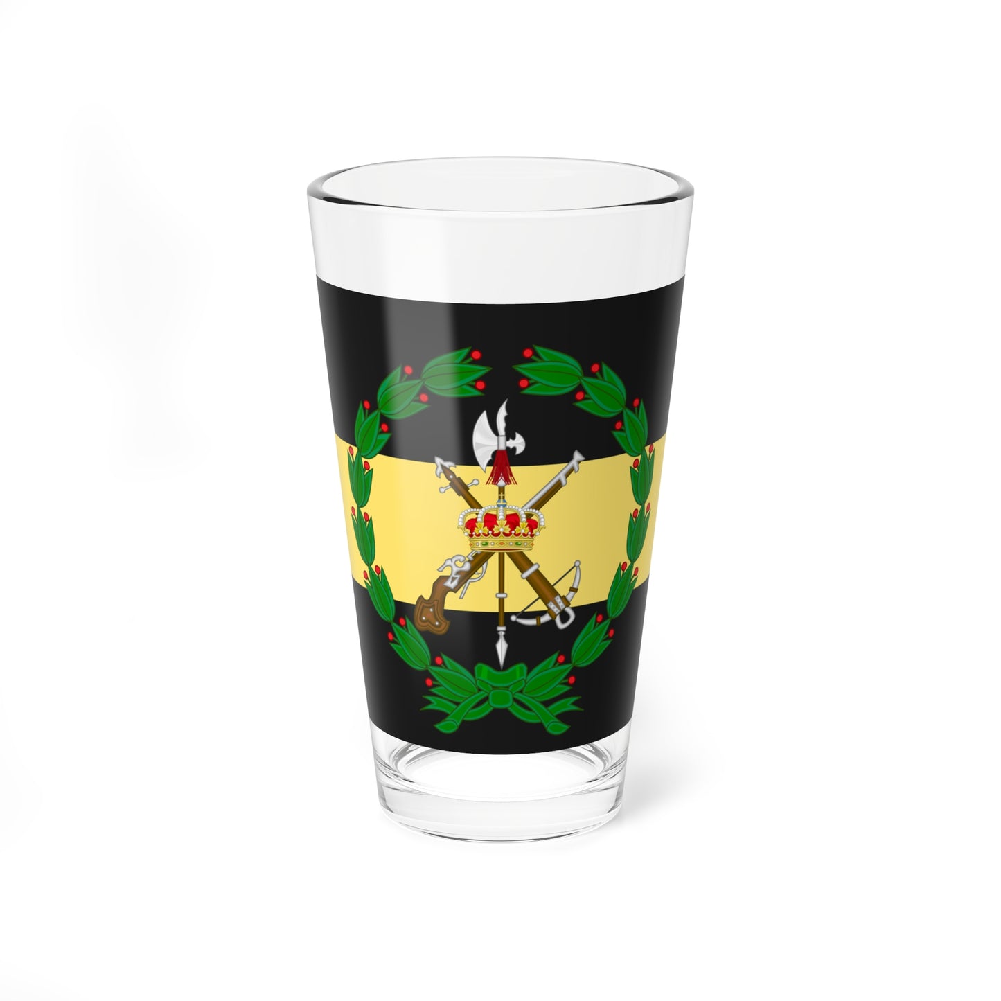 Emblem of the 2nd Spanish Legion Tercio Duke of Alba (Spain) (Coat of Arms) Pint Glass 16oz