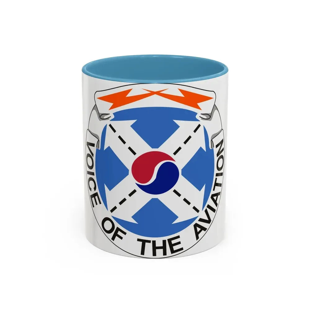 125th Air Traffic Control Battalion (U.S. Army) Accent Coffee Mug 11oz Light Blue - Go Mug Yourself