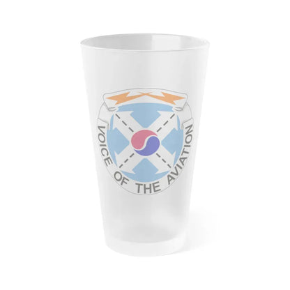 125th Air Traffic Control Battalion (U.S. Army) Frosted Pint Glass 16oz Default Title - Go Mug Yourself