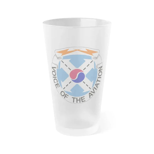 125th Air Traffic Control Battalion (U.S. Army) Frosted Pint Glass 16oz Default Title - Go Mug Yourself