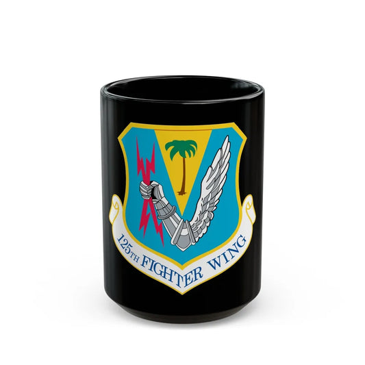 125th Fighter Wing (U.S. Air Force) Black Coffee Mug-15oz-Go Mug Yourself