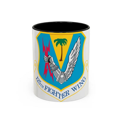 125th Fighter Wing (U.S. Air Force) Accent Coffee Mug 11oz Black - Go Mug Yourself
