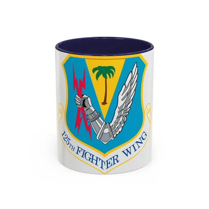 125th Fighter Wing (U.S. Air Force) Accent Coffee Mug 11oz Navy - Go Mug Yourself