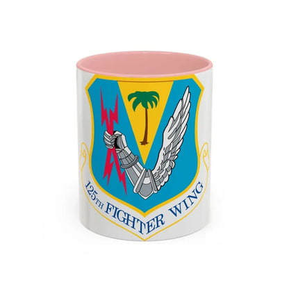 125th Fighter Wing (U.S. Air Force) Accent Coffee Mug 11oz Pink - Go Mug Yourself