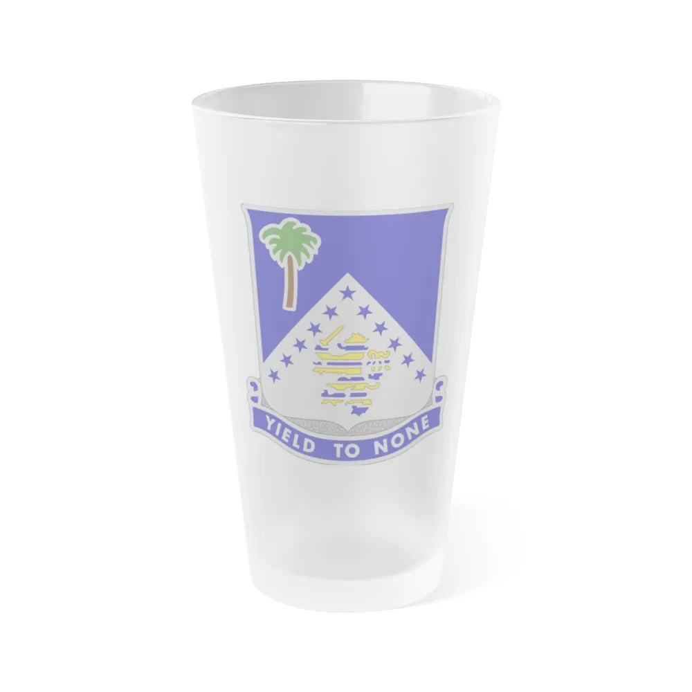 125th Infantry Regiment (U.S. Army) Frosted Pint Glass 16oz-Go Mug Yourself