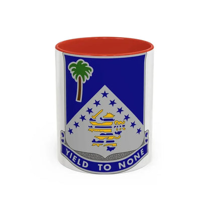 125th Infantry Regiment (U.S. Army) Accent Coffee Mug 11oz Red - Go Mug Yourself