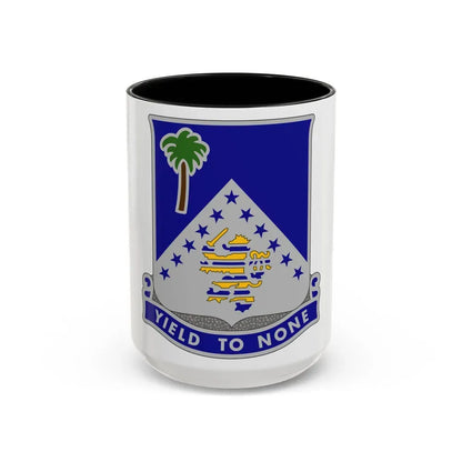 125th Infantry Regiment (U.S. Army) Accent Coffee Mug 15oz Black - Go Mug Yourself
