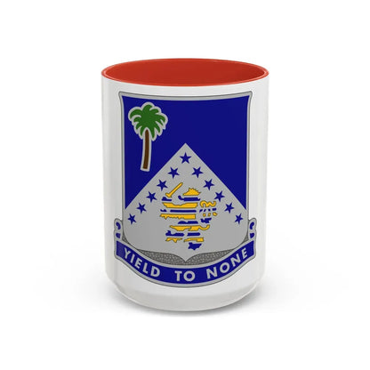 125th Infantry Regiment (U.S. Army) Accent Coffee Mug 15oz Red - Go Mug Yourself