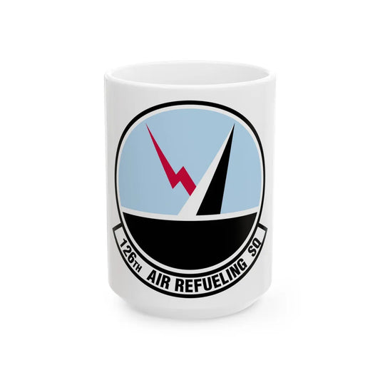 126 Air Refueling Squadron (U.S. Air Force) White Coffee Mug-15oz-Go Mug Yourself