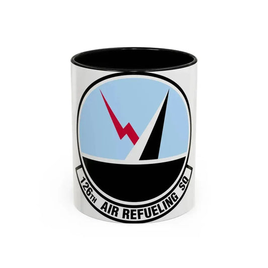 126 Air Refueling Squadron (U.S. Air Force) Accent Coffee Mug 11oz Black - Go Mug Yourself