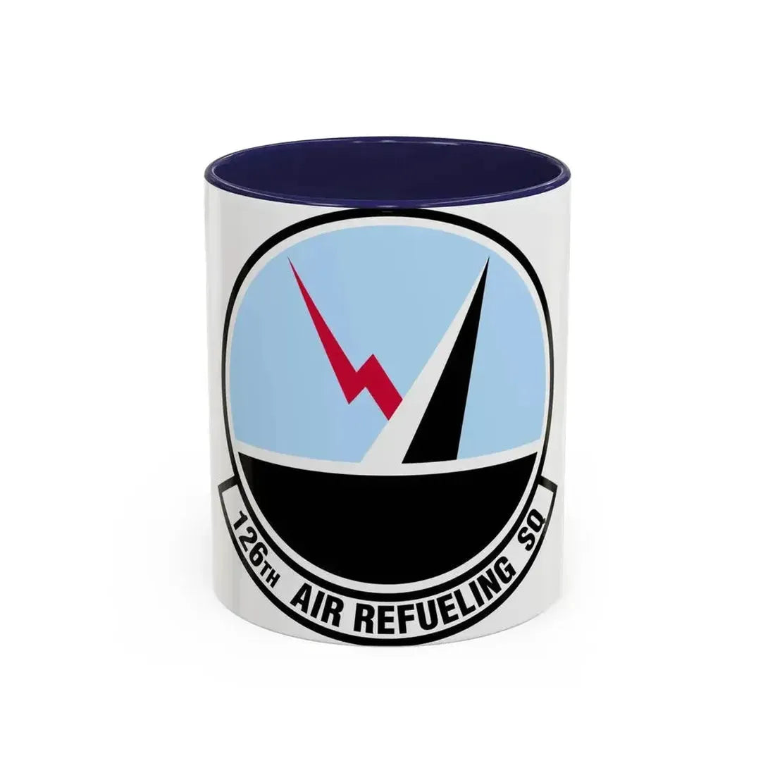 126 Air Refueling Squadron (U.S. Air Force) Accent Coffee Mug 11oz Navy - Go Mug Yourself