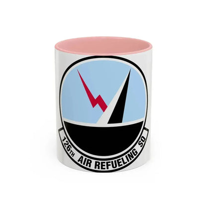 126 Air Refueling Squadron (U.S. Air Force) Accent Coffee Mug 11oz Pink - Go Mug Yourself