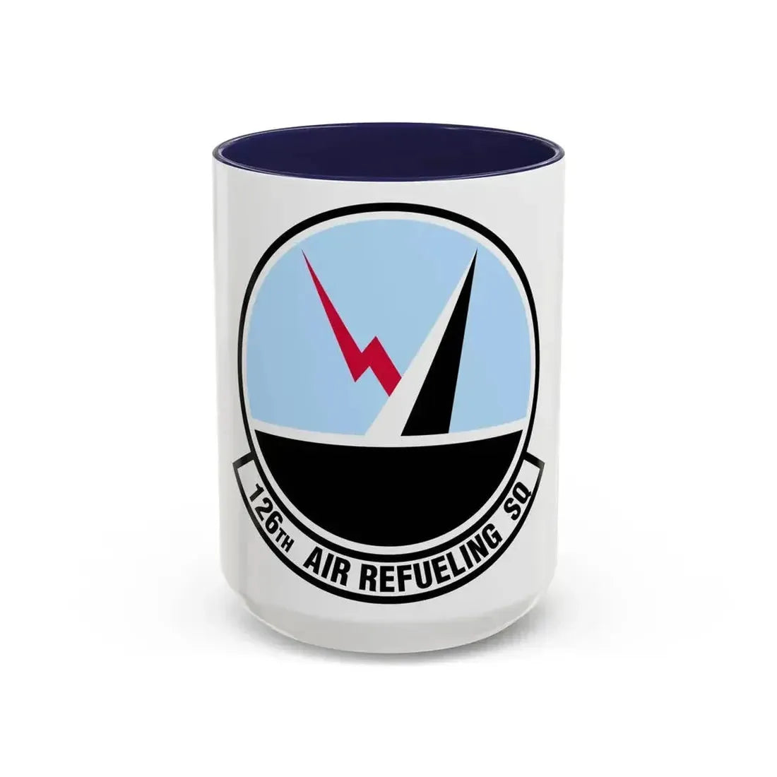 126 Air Refueling Squadron (U.S. Air Force) Accent Coffee Mug 15oz Navy - Go Mug Yourself