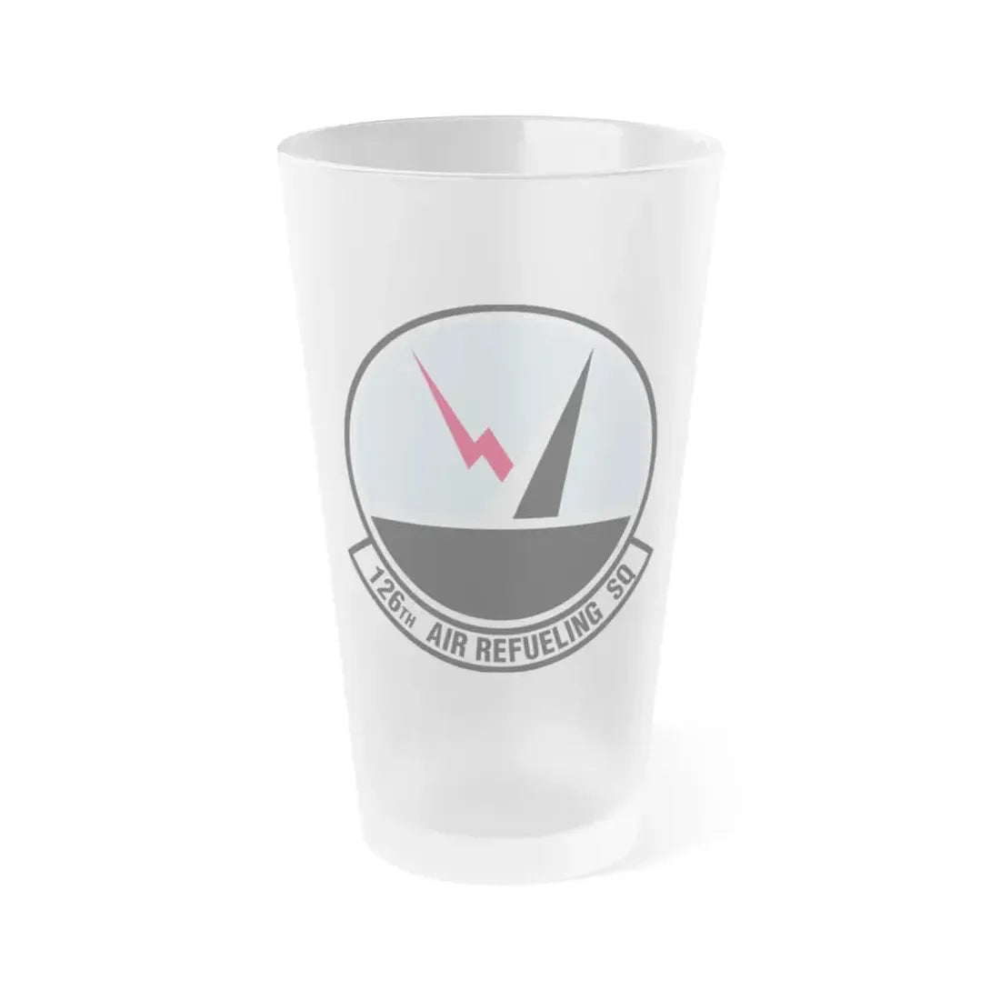 126 Air Refueling Squadron (U.S. Air Force) Frosted Pint Glass 16oz Default Title - Go Mug Yourself