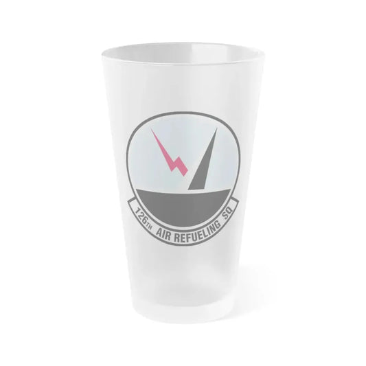126 Air Refueling Squadron (U.S. Air Force) Frosted Pint Glass 16oz Default Title - Go Mug Yourself