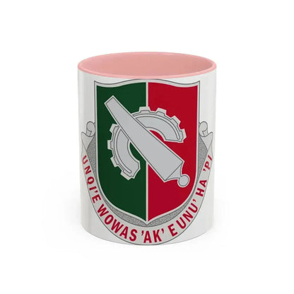 126 Maintenance Battalion (U.S. Army) Accent Coffee Mug 11oz Pink - Go Mug Yourself
