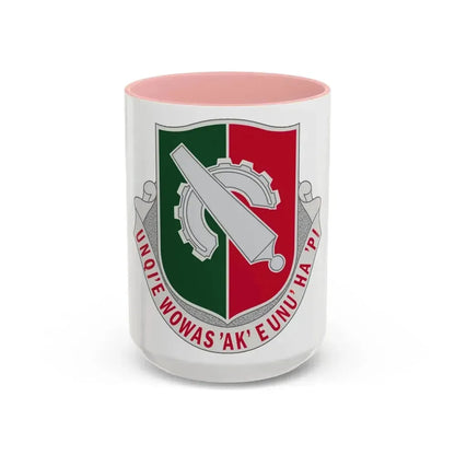 126 Maintenance Battalion (U.S. Army) Accent Coffee Mug 15oz Pink - Go Mug Yourself
