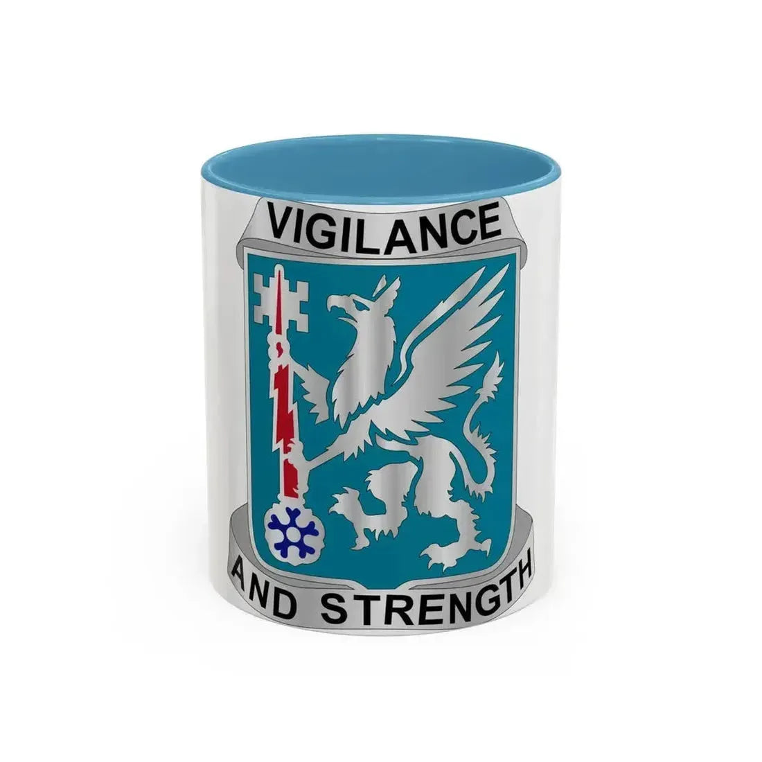 126 Military Intelligence Battalion (U.S. Army) Accent Coffee Mug 11oz Light Blue - Go Mug Yourself