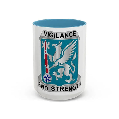 126 Military Intelligence Battalion (U.S. Army) Accent Coffee Mug 15oz Light Blue - Go Mug Yourself