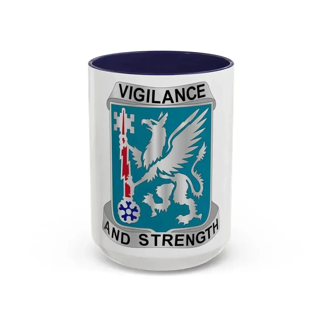 126 Military Intelligence Battalion (U.S. Army) Accent Coffee Mug 15oz Navy - Go Mug Yourself