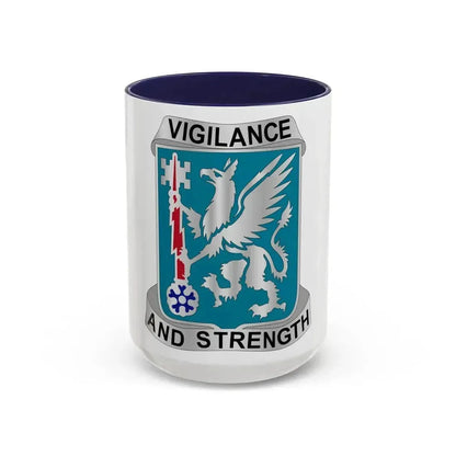 126 Military Intelligence Battalion (U.S. Army) Accent Coffee Mug 15oz Navy - Go Mug Yourself